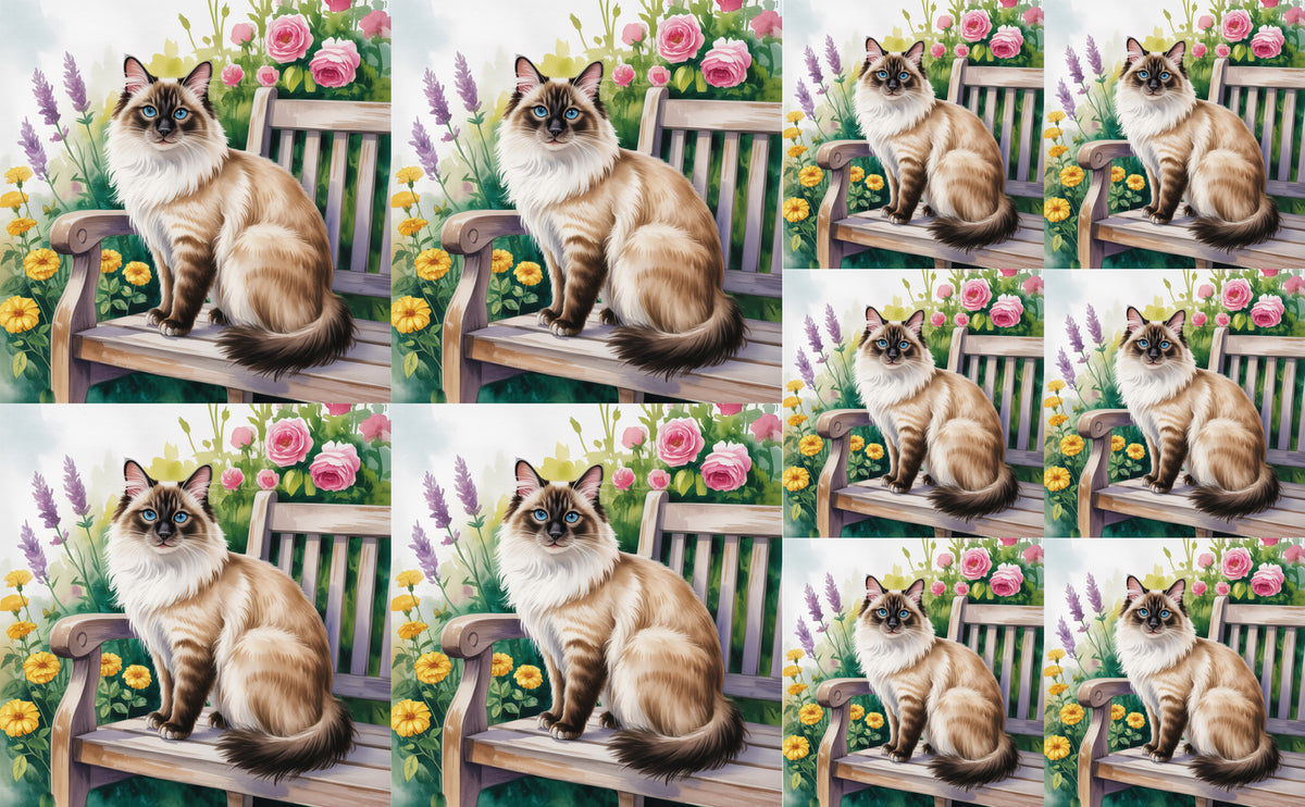 DecoCraft - Scenic Tiles Series - Watercolor Pets - Balinese
