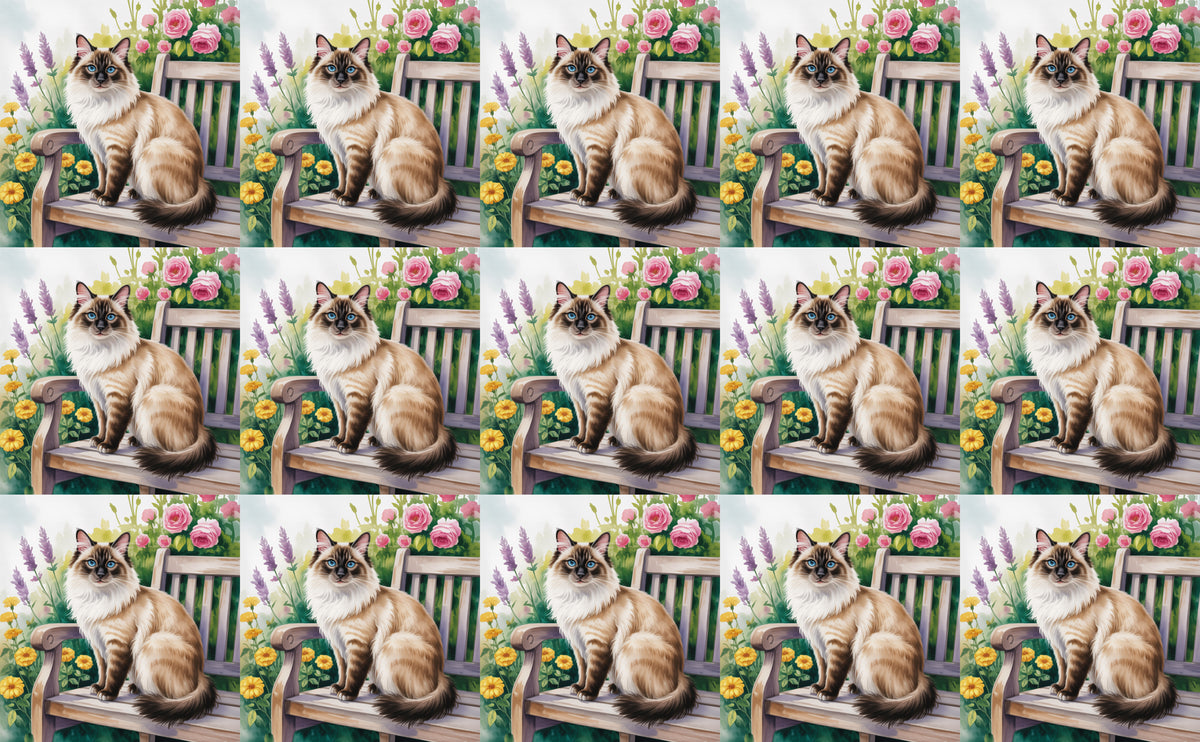 DecoCraft - Scenic Tiles Series - Watercolor Pets - Balinese