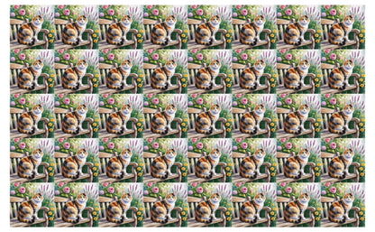 DecoCraft - Scenic Tiles Series - Watercolor Pets - Calico