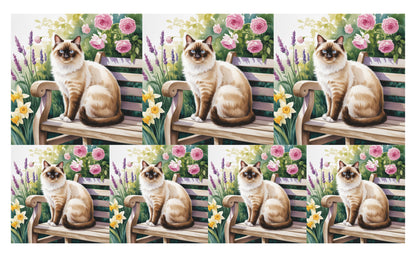DecoCraft - Scenic Tiles Series - Watercolor Pets - Colorpoint