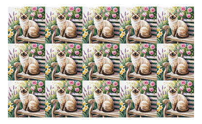 DecoCraft - Scenic Tiles Series - Watercolor Pets - Colorpoint
