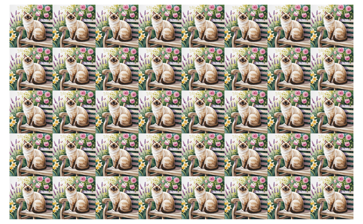 DecoCraft - Scenic Tiles Series - Watercolor Pets - Colorpoint