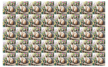 DecoCraft - Scenic Tiles Series - Watercolor Pets - Colorpoint