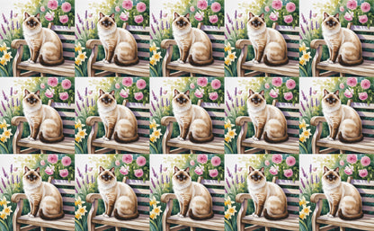 DecoCraft - Scenic Tiles Series - Watercolor Pets - Colorpoint