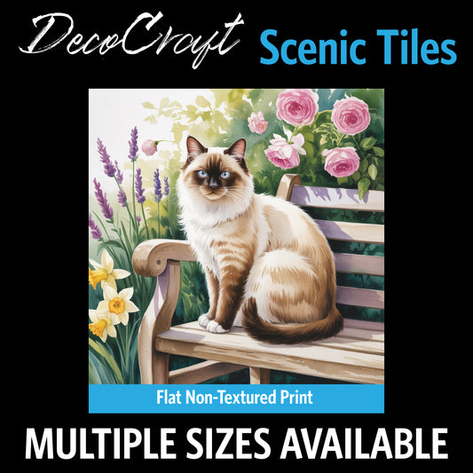 DecoCraft - Scenic Tiles Series - Watercolor Pets - Colorpoint