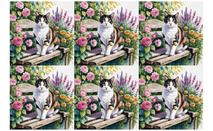 DecoCraft - Scenic Tiles Series - Watercolor Pets - Harlequin