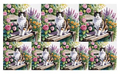DecoCraft - Scenic Tiles Series - Watercolor Pets - Harlequin