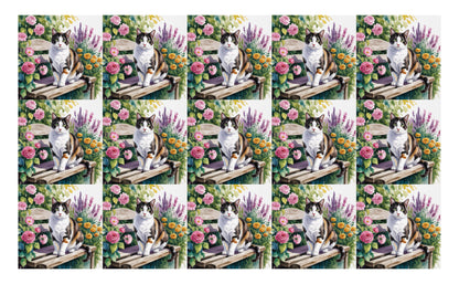 DecoCraft - Scenic Tiles Series - Watercolor Pets - Harlequin