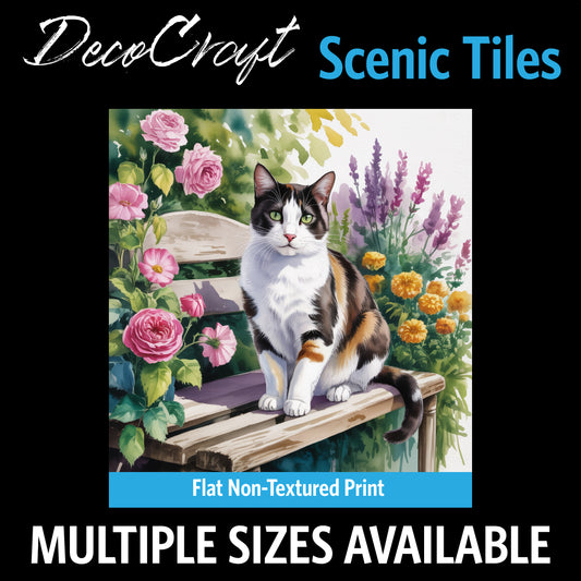 DecoCraft - Scenic Tiles Series - Watercolor Pets - Harlequin