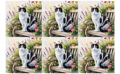 DecoCraft - Scenic Tiles Series - Watercolor Pets - Harlequin II