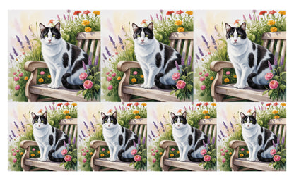 DecoCraft - Scenic Tiles Series - Watercolor Pets - Harlequin II