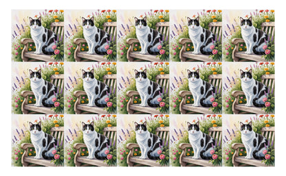 DecoCraft - Scenic Tiles Series - Watercolor Pets - Harlequin II