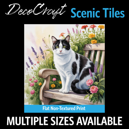 DecoCraft - Scenic Tiles Series - Watercolor Pets - Harlequin II