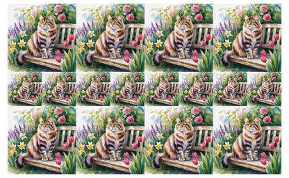 DecoCraft - Scenic Tiles Series - Watercolor Pets - Highlander