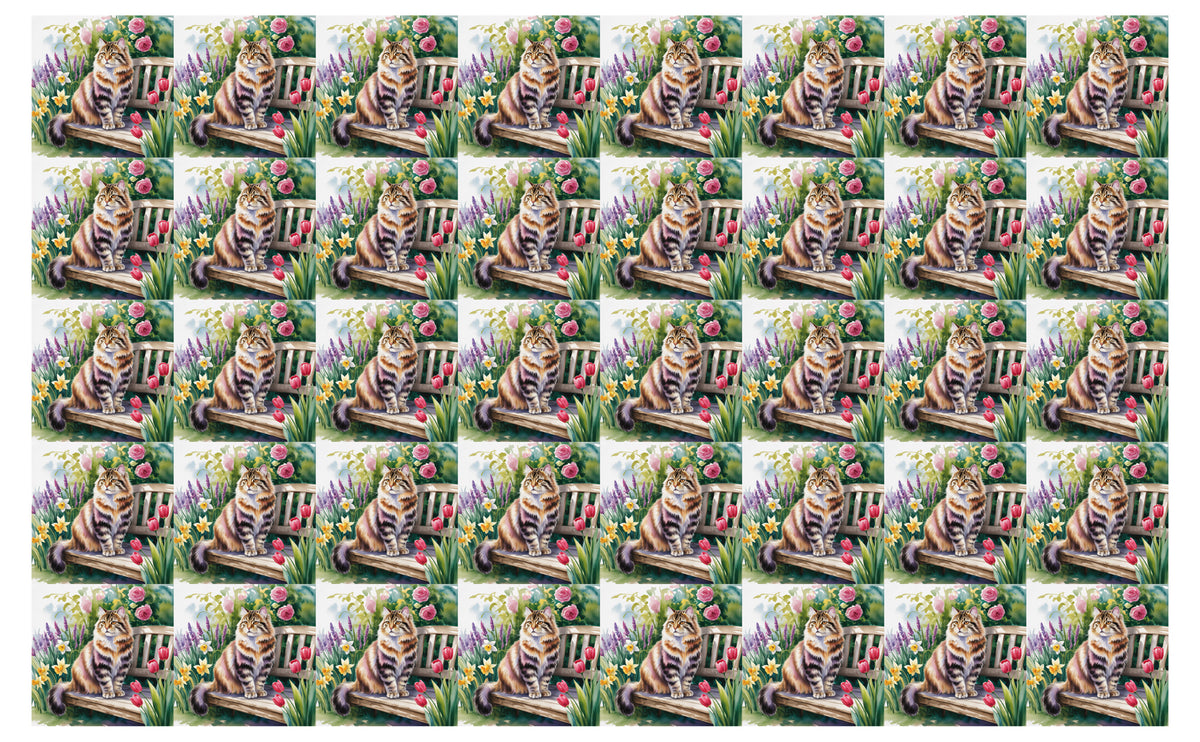 DecoCraft - Scenic Tiles Series - Watercolor Pets - Highlander