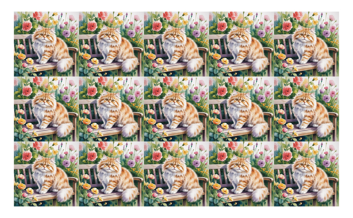 DecoCraft - Scenic Tiles Series - Watercolor Pets - LaPerm