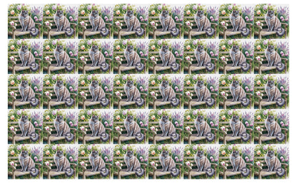 DecoCraft - Scenic Tiles Series - Watercolor Pets - Nebelung