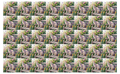 DecoCraft - Scenic Tiles Series - Watercolor Pets - Oriental Shorthair