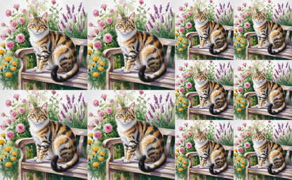 DecoCraft - Scenic Tiles Series - Watercolor Pets - Pixiebob