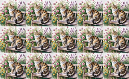 DecoCraft - Scenic Tiles Series - Watercolor Pets - Pixiebob