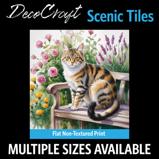 DecoCraft - Scenic Tiles Series - Watercolor Pets - Pixiebob
