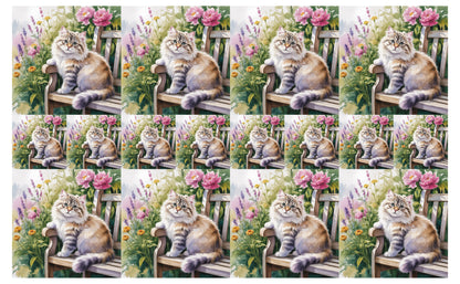 DecoCraft - Scenic Tiles Series - Watercolor Pets - Ragamuffin