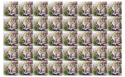 DecoCraft - Scenic Tiles Series - Watercolor Pets - Ragamuffin