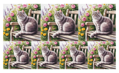 DecoCraft - Scenic Tiles Series - Watercolor Pets - Smokey