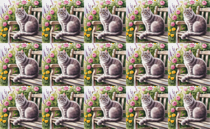 DecoCraft - Scenic Tiles Series - Watercolor Pets - Smokey