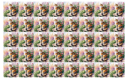 DecoCraft - Scenic Tiles Series - Watercolor Pets - Torbie