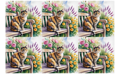DecoCraft - Scenic Tiles Series - Watercolor Pets - Tortoiseshell