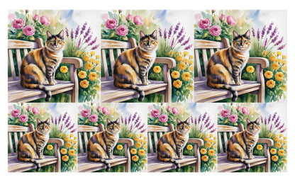 DecoCraft - Scenic Tiles Series - Watercolor Pets - Tortoiseshell
