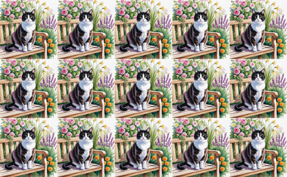 DecoCraft - Scenic Tiles Series - Watercolor Pets - Tuxedo
