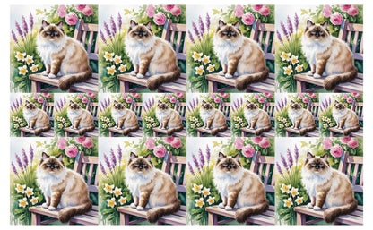 DecoCraft - Scenic Tiles Series - Watercolor Pets - Birman
