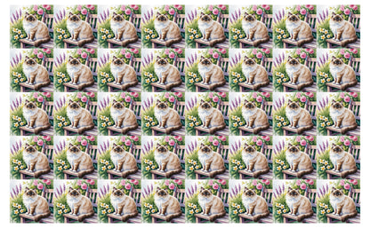DecoCraft - Scenic Tiles Series - Watercolor Pets - Birman