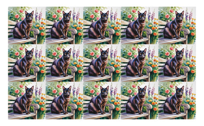 DecoCraft - Scenic Tiles Series - Watercolor Pets - Bombay