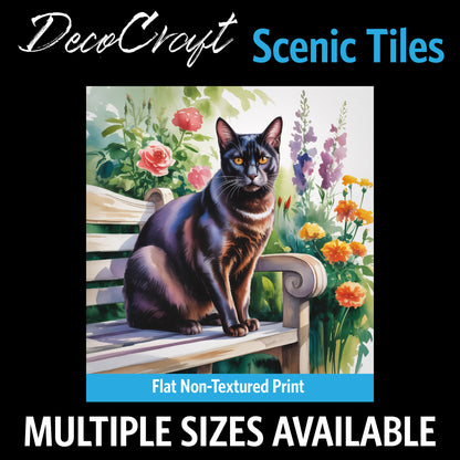 DecoCraft - Scenic Tiles Series - Watercolor Pets - Bombay