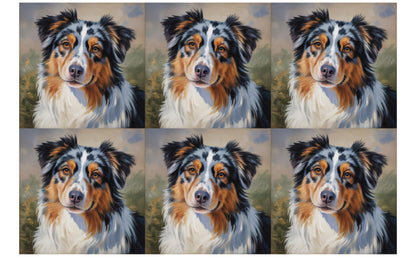 DecoCraft - Scenic Tiles Series - Oil Painting Pets - Australian Shepherd