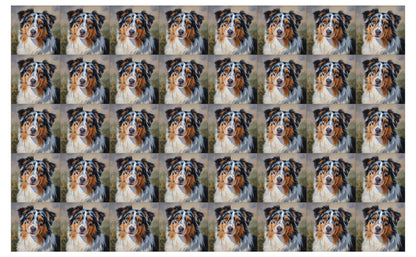 DecoCraft - Scenic Tiles Series - Oil Painting Pets - Australian Shepherd