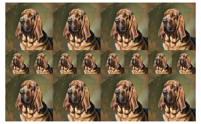 DecoCraft - Scenic Tiles Series - Oil Painting Pets - Bloodhound