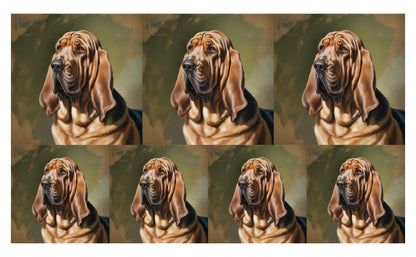 DecoCraft - Scenic Tiles Series - Oil Painting Pets - Bloodhound