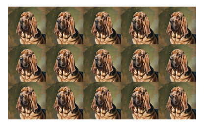 DecoCraft - Scenic Tiles Series - Oil Painting Pets - Bloodhound