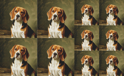 DecoCraft - Scenic Tiles Series - Oil Painting Pets - Beagle