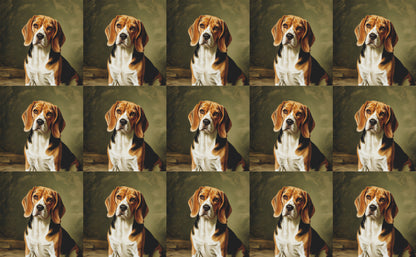 DecoCraft - Scenic Tiles Series - Oil Painting Pets - Beagle