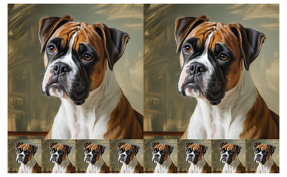 DecoCraft - Scenic Tiles Series - Oil Painting Pets - Boxer