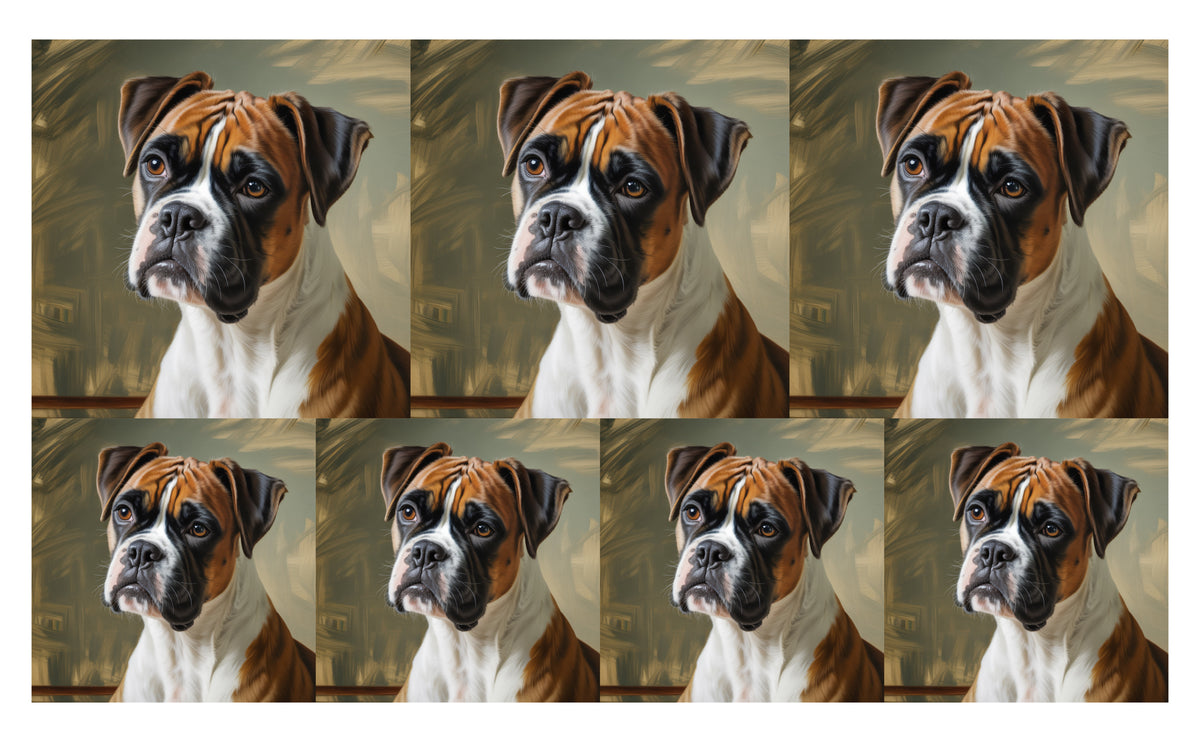 DecoCraft - Scenic Tiles Series - Oil Painting Pets - Boxer