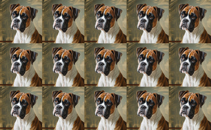 DecoCraft - Scenic Tiles Series - Oil Painting Pets - Boxer