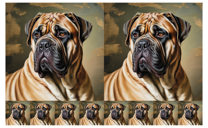 DecoCraft - Scenic Tiles Series - Oil Painting Pets - Bull Mastiff