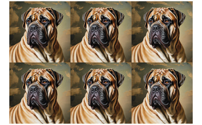 DecoCraft - Scenic Tiles Series - Oil Painting Pets - Bull Mastiff