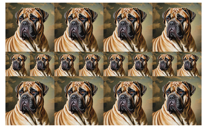 DecoCraft - Scenic Tiles Series - Oil Painting Pets - Bull Mastiff
